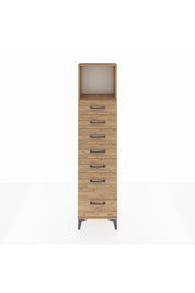 Arges Dolap Tek Raflı 7 Çekmeceli 44x30x182 - S22M038V9A