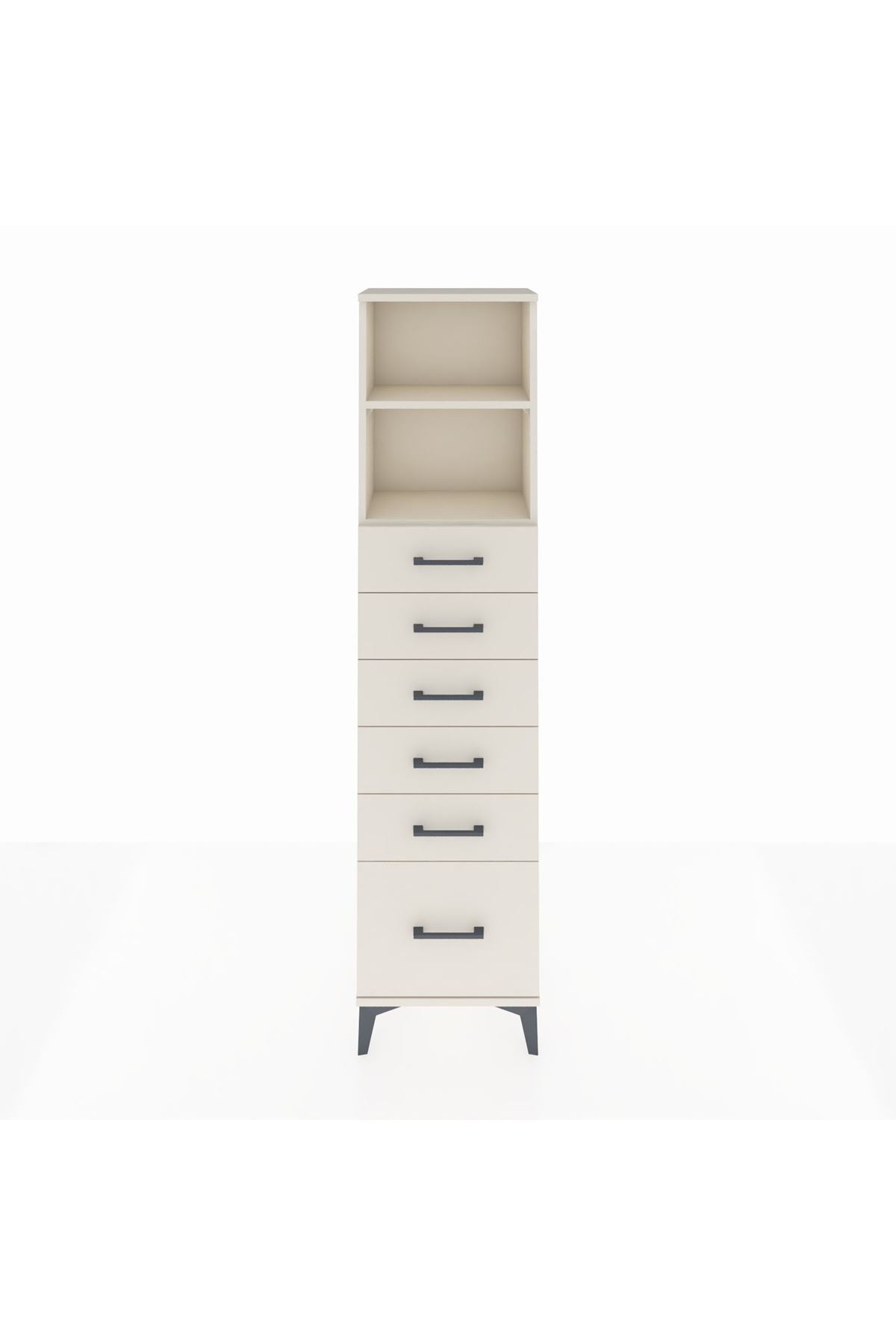 Arges Dolap 2 Raflı 6 Çekmeceli 44x30x182 - S22M039V1A