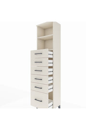 Arges Dolap 2 Raflı 6 Çekmeceli 44x30x182 - S22M039V1A
