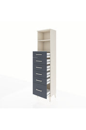 Arges Dolap 2 Raflı 6 Çekmeceli 44x30x182 - S22M039V2A