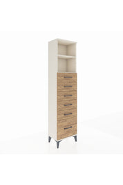 Arges Dolap 2 Raflı 6 Çekmeceli 44x30x182 - S22M039V3A