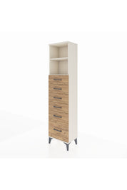 Arges Dolap 2 Raflı 6 Çekmeceli 44x30x182 - S22M039V3A