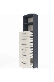 Arges Dolap 2 Raflı 6 Çekmeceli 44x30x182 - S22M039V4A