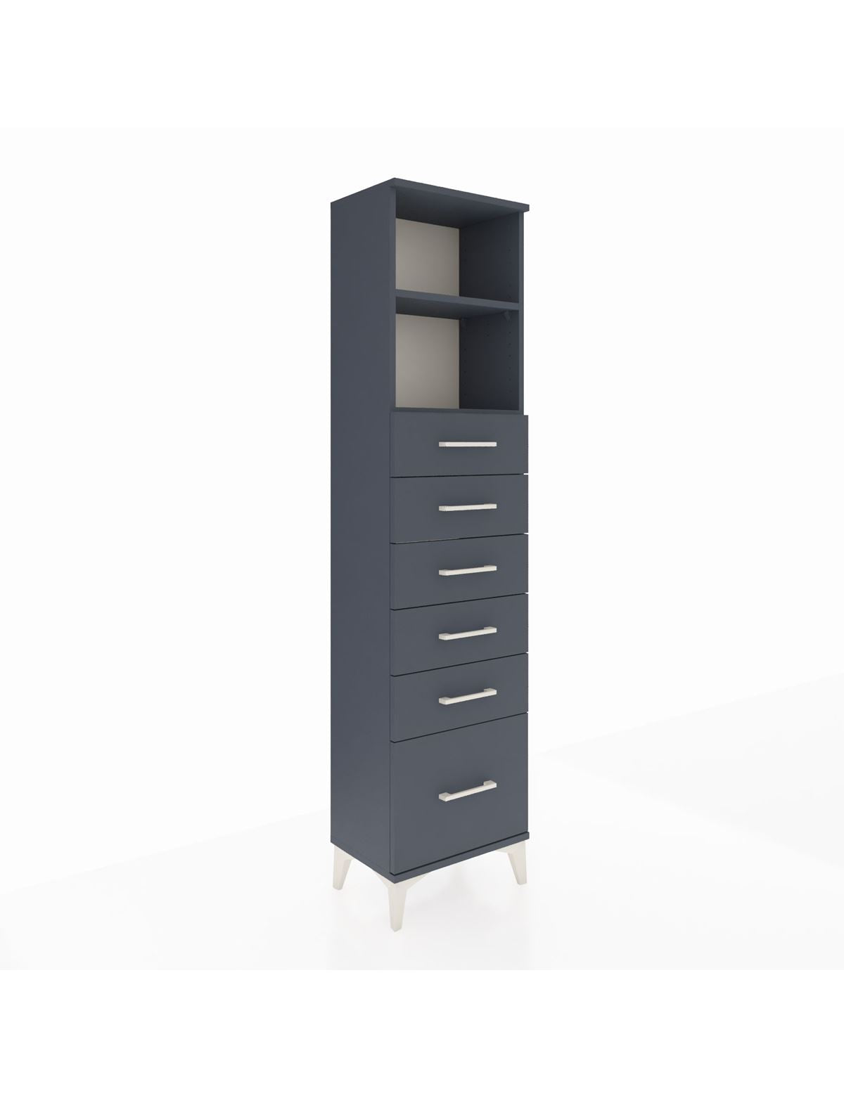 Arges Dolap 2 Raflı 6 Çekmeceli 44x30x182 - S22M039V5A