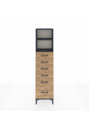 Arges Dolap 2 Raflı 6 Çekmeceli 44x30x182 - S22M039V6A