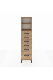 Arges Dolap 2 Raflı 6 Çekmeceli 44x30x182 - S22M039V9A