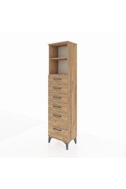 Arges Dolap 2 Raflı 6 Çekmeceli 44x30x182 - S22M039V9A