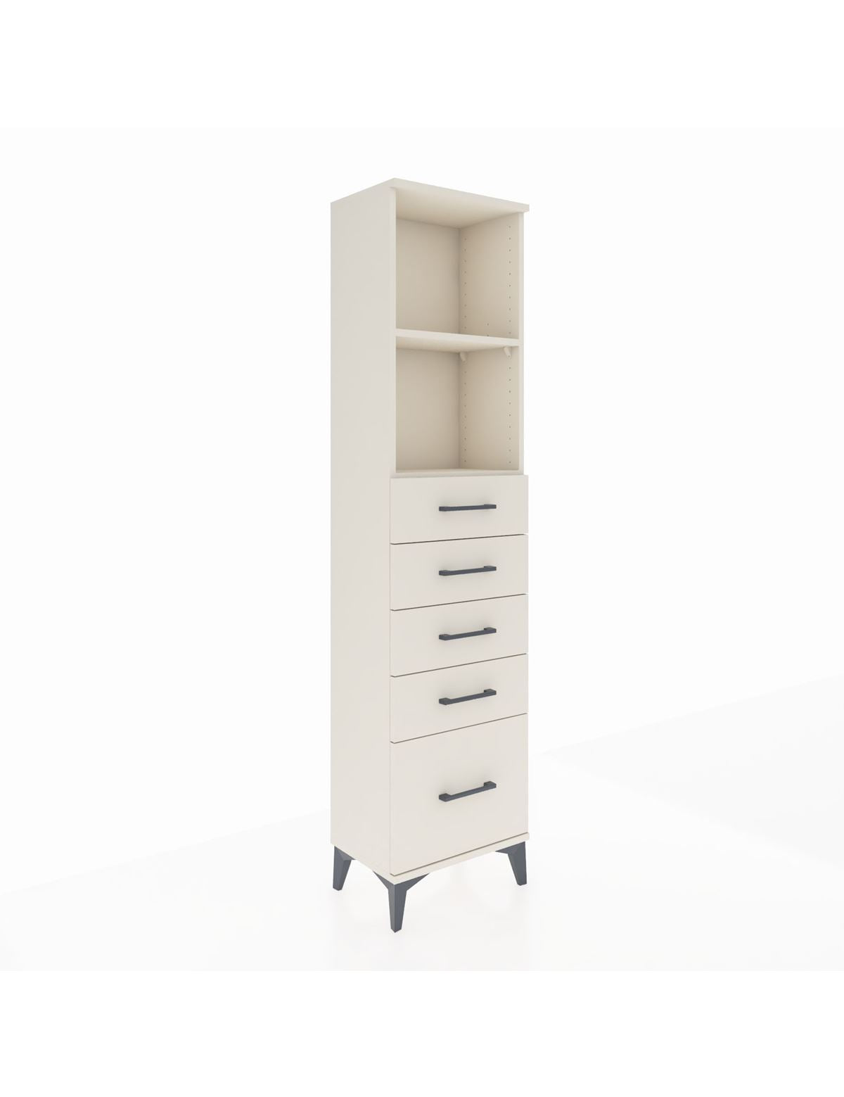 Arges Dolap 2 Raflı 5 Çekmeceli 44x30x182 - S22M040V1A
