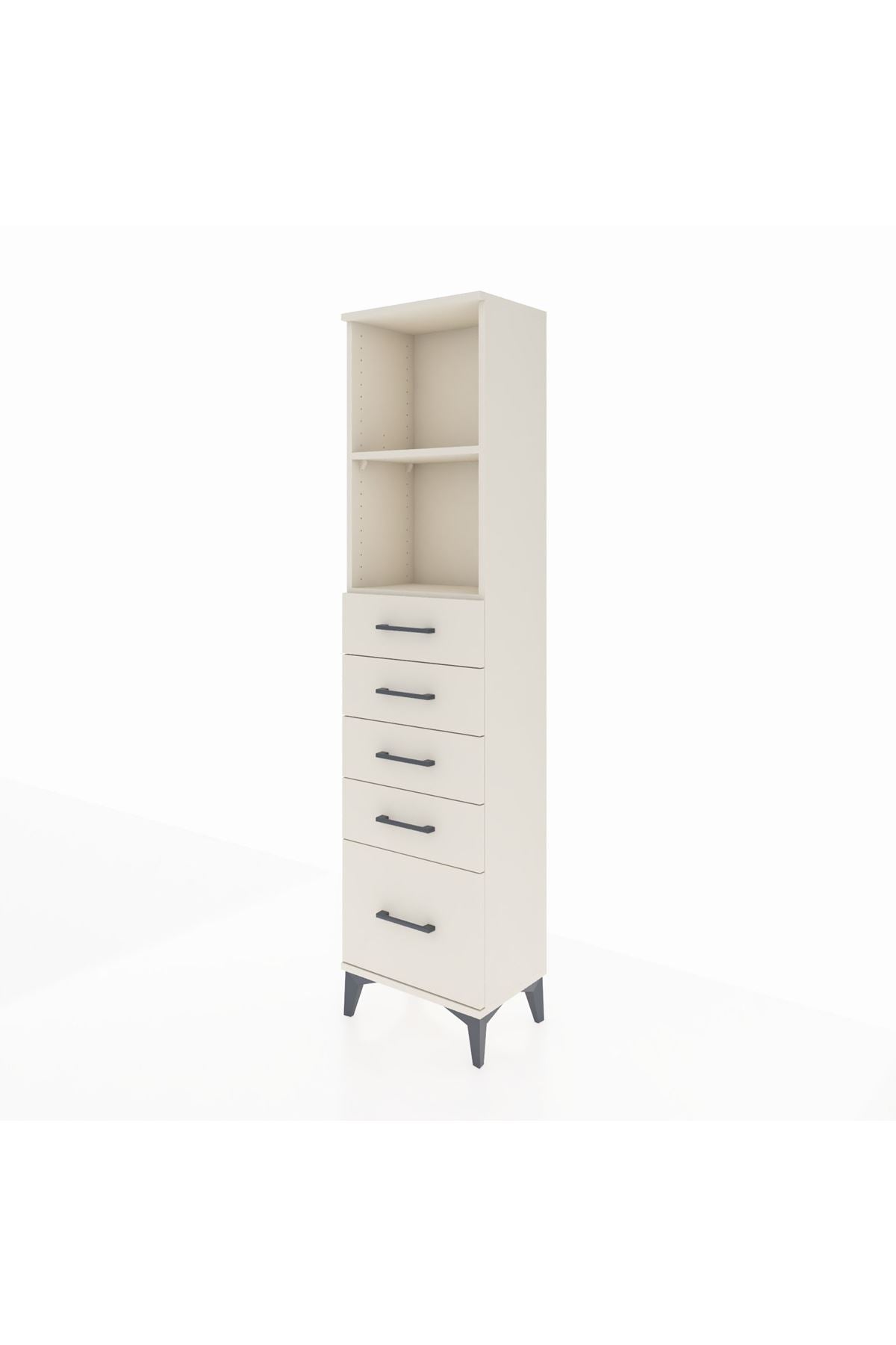 Arges Dolap 2 Raflı 5 Çekmeceli 44x30x182 - S22M040V1A