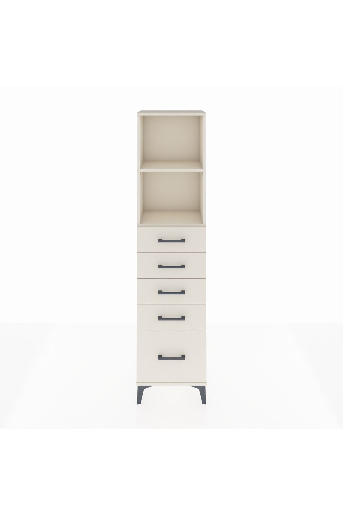 Arges Dolap 2 Raflı 5 Çekmeceli 44x30x182 - S22M040V1A
