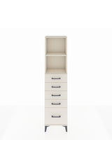 Arges Dolap 2 Raflı 5 Çekmeceli 44x30x182