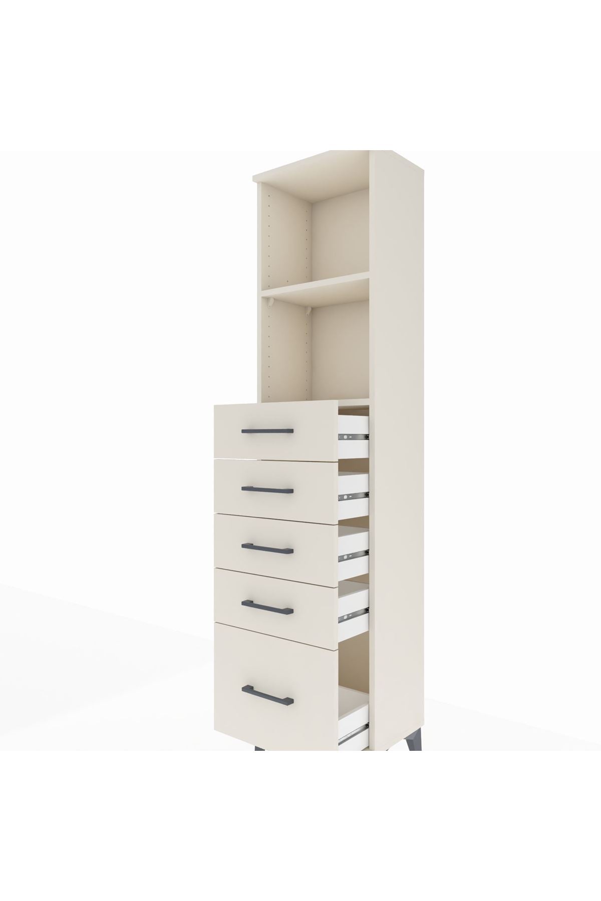 Arges Dolap 2 Raflı 5 Çekmeceli 44x30x182 - S22M040V1A