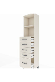 Arges Dolap 2 Raflı 5 Çekmeceli 44x30x182 - S22M040V1A