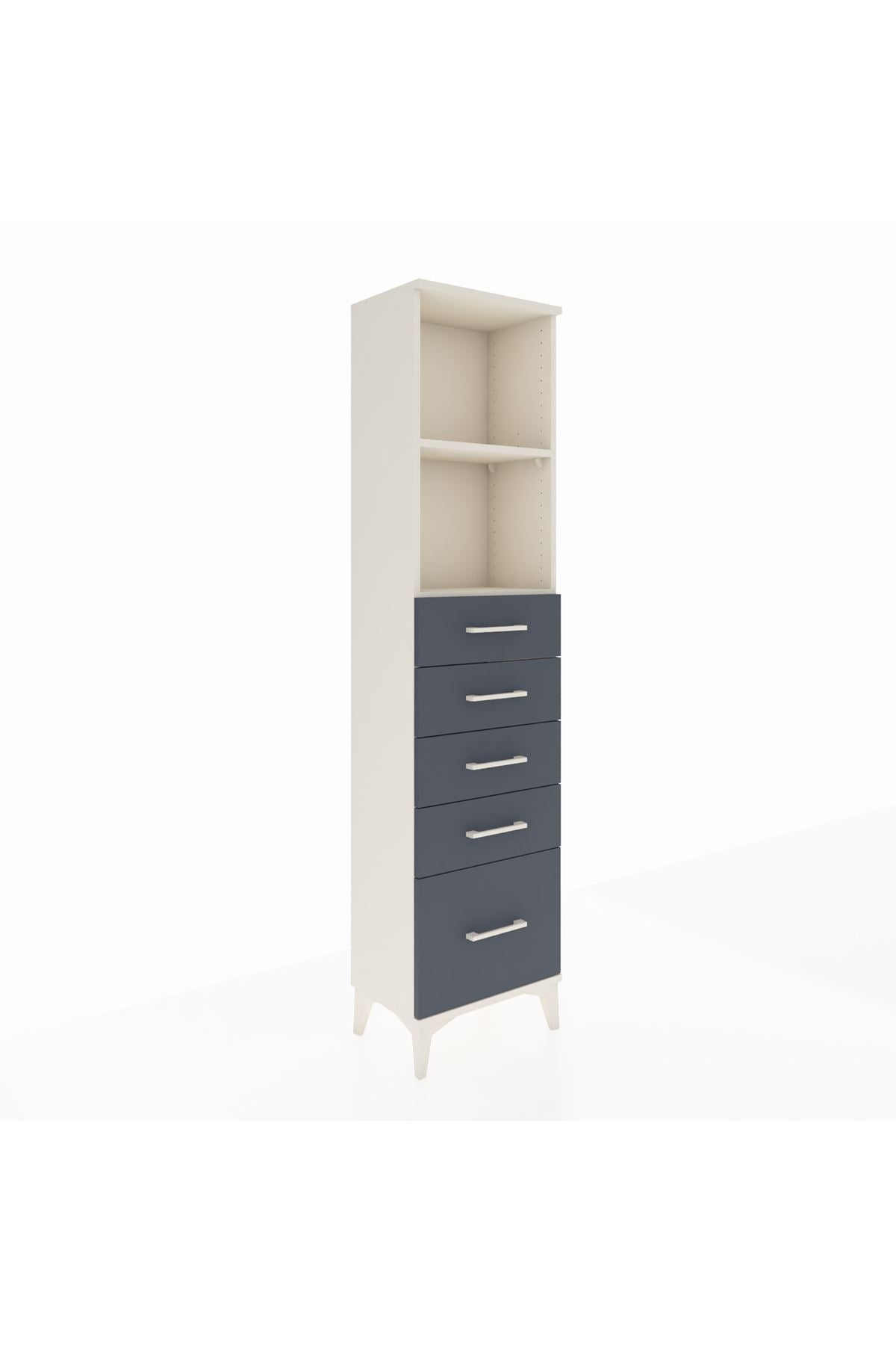 Arges Dolap 2 Raflı 5 Çekmeceli 44x30x182 - S22M040V2A
