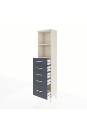 Arges Dolap 2 Raflı 5 Çekmeceli 44x30x182 - S22M040V2A