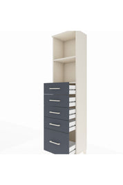 Arges Dolap 2 Raflı 5 Çekmeceli 44x30x182 - S22M040V2A