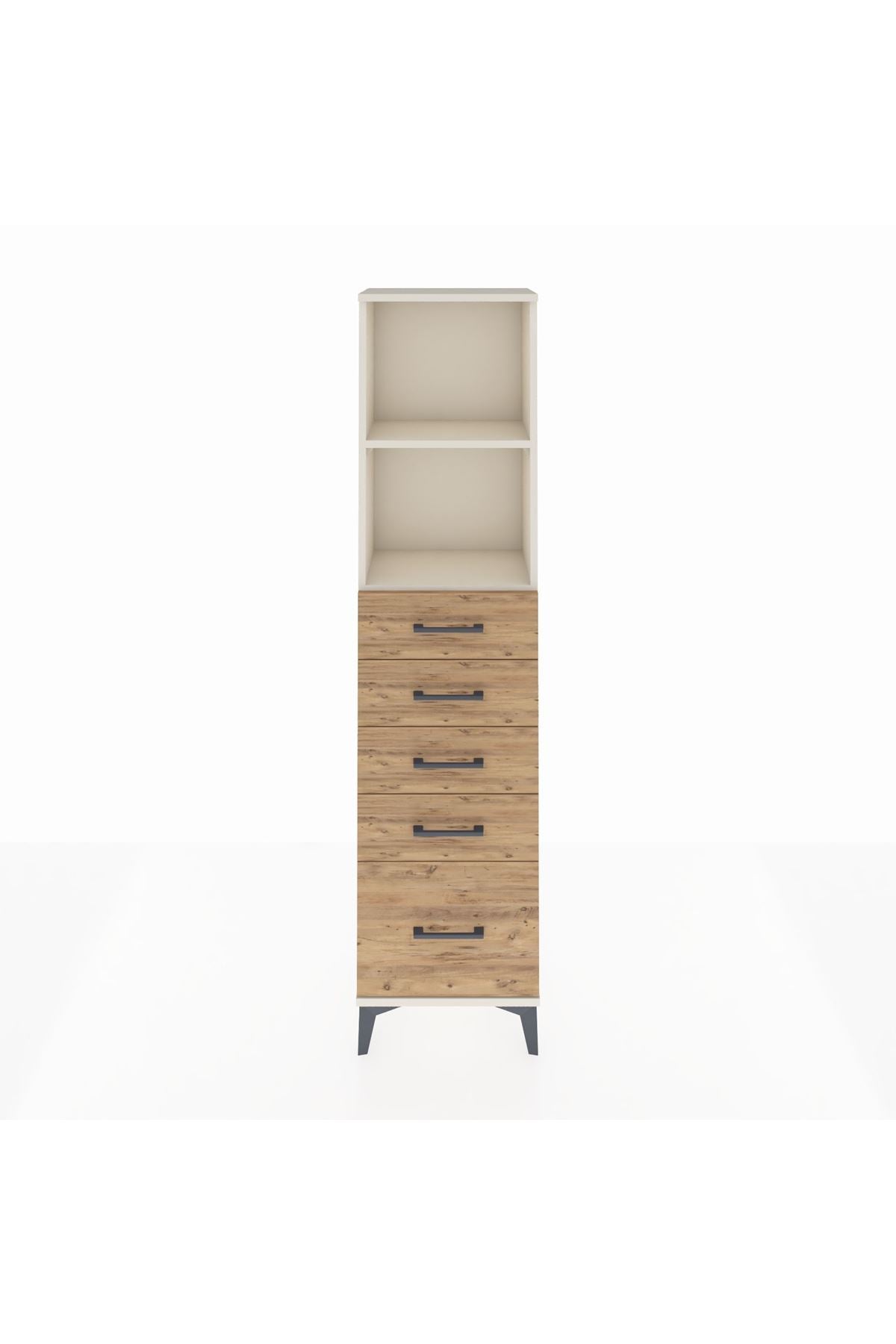 Arges Dolap 2 Raflı 5 Çekmeceli 44x30x182 - S22M040V3A