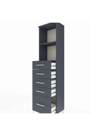 Arges Dolap 2 Raflı 5 Çekmeceli 44x30x182 - S22M040V5A