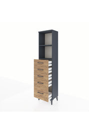 Arges Dolap 2 Raflı 5 Çekmeceli 44x30x182 - S22M040V6A