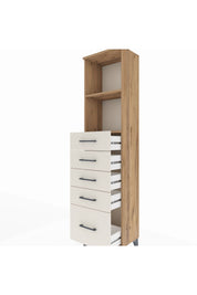 Arges Dolap 2 Raflı 5 Çekmeceli 44x30x182 - S22M040V7A