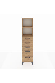 Arges Dolap 2 Raflı 5 Çekmeceli 44x30x182 - S22M040V9A