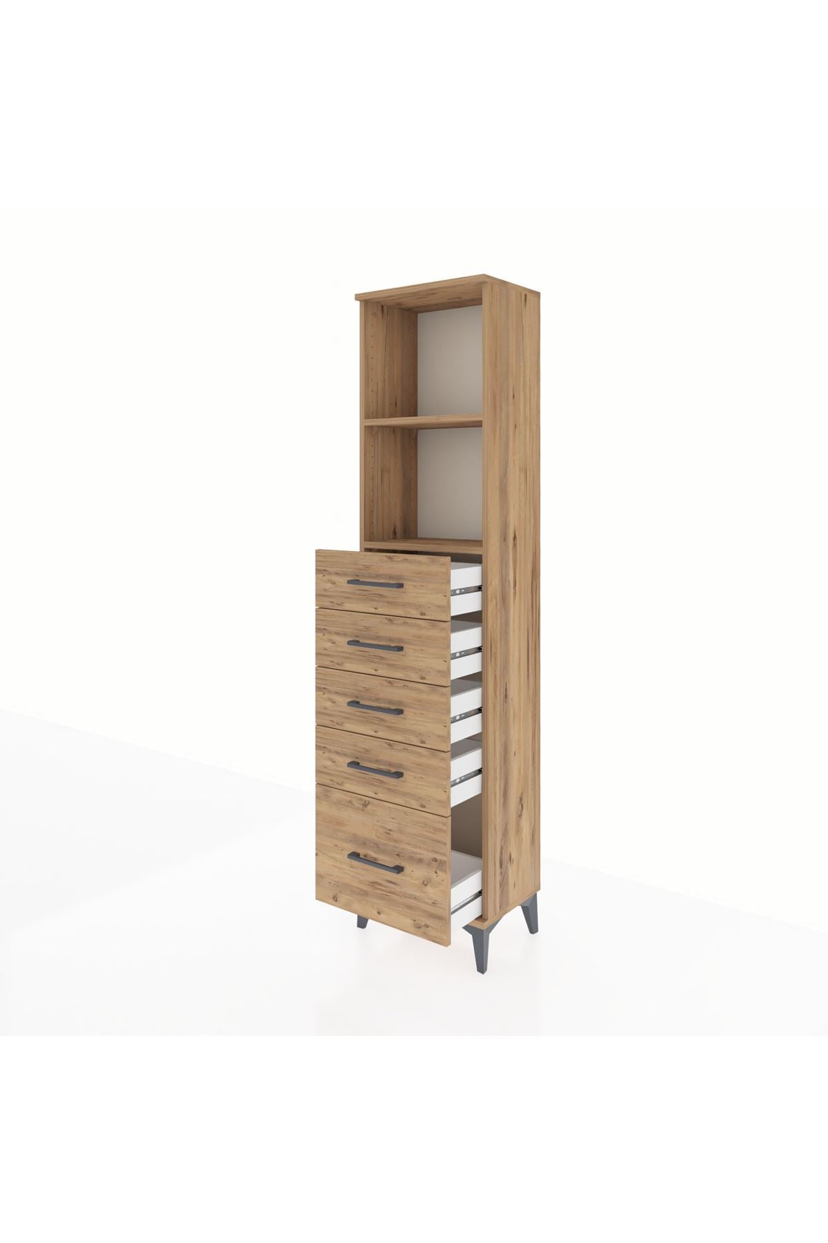 Arges Dolap 2 Raflı 5 Çekmeceli 44x30x182 - S22M040V9A