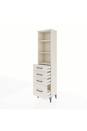 Arges Dolap 3 Raflı 4 Çekmeceli 44x30x182 - S22M041V1A