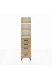 Arges Dolap 3 Raflı 4 Çekmeceli 44x30x182 - S22M041V3A