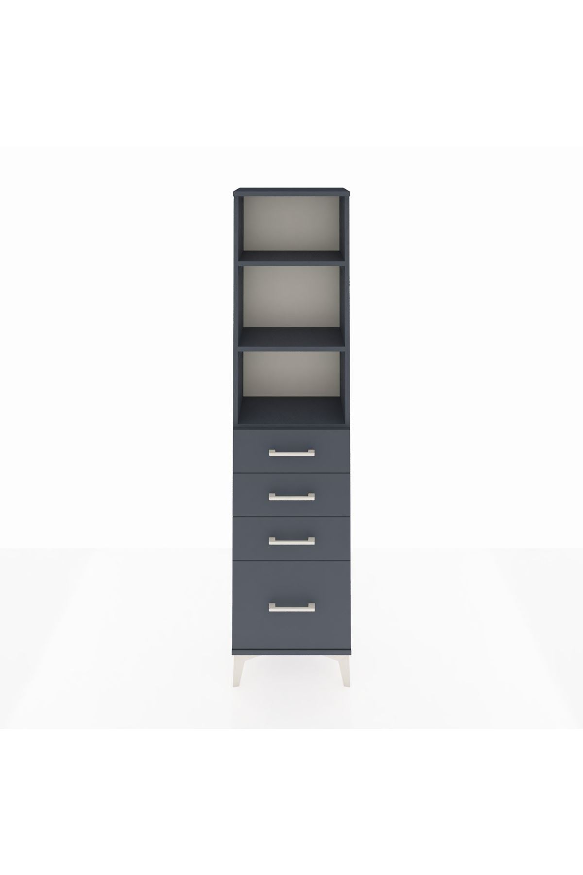 Arges Dolap 3 Raflı 4 Çekmeceli 44x30x182 - S22M041V5A
