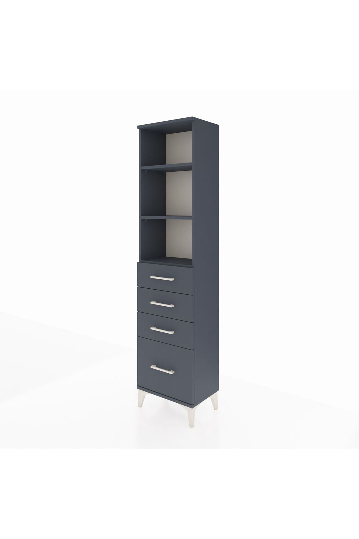 Arges Dolap 3 Raflı 4 Çekmeceli 44x30x182 - S22M041V5A