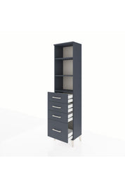 Arges Dolap 3 Raflı 4 Çekmeceli 44x30x182 - S22M041V5A