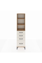 Arges Dolap 3 Raflı 4 Çekmeceli 44x30x182 - S22M041V7A