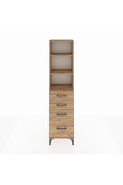 Arges Dolap 3 Raflı 4 Çekmeceli 44x30x182 - S22M041V9A
