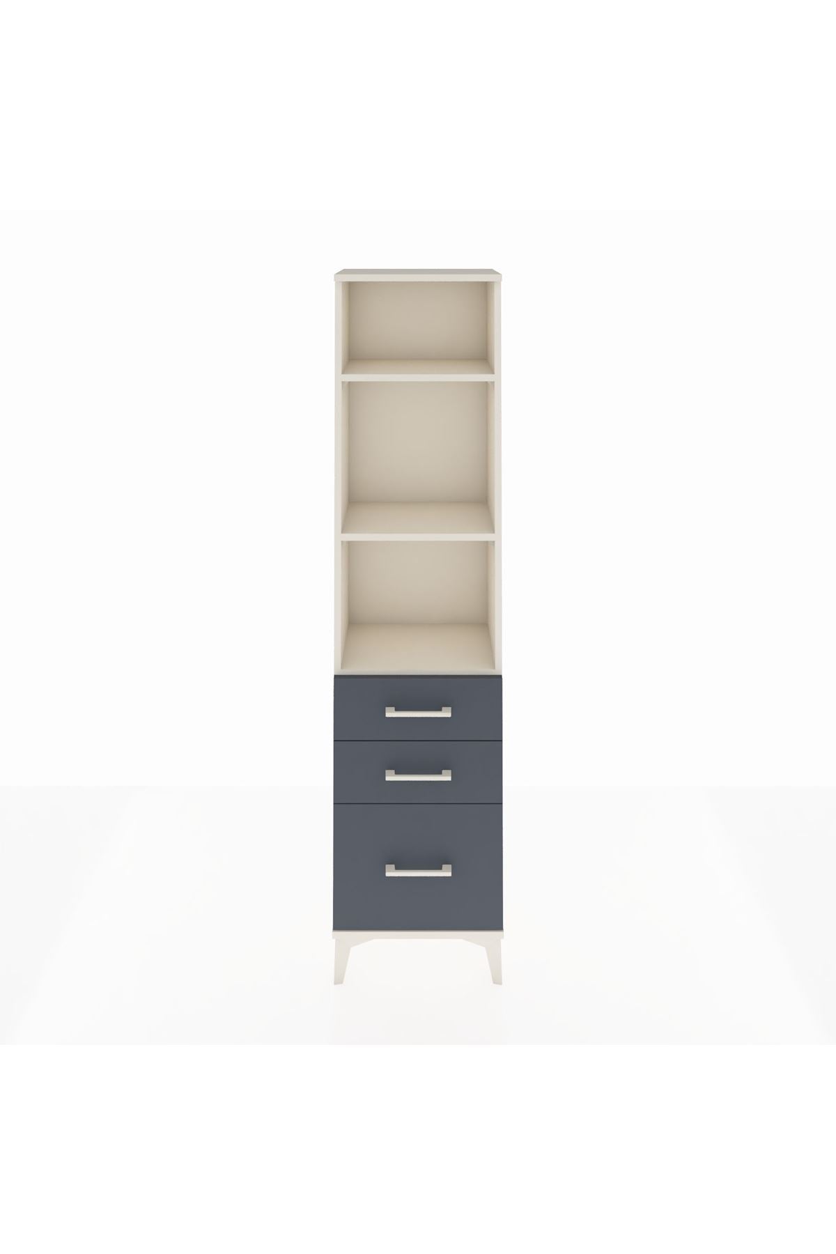 Arges Dolap 3 Raflı 3 Çekmeceli 44x30x182 - S22M042V2A