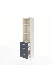 Arges Dolap 3 Raflı 3 Çekmeceli 44x30x182 - S22M042V2A