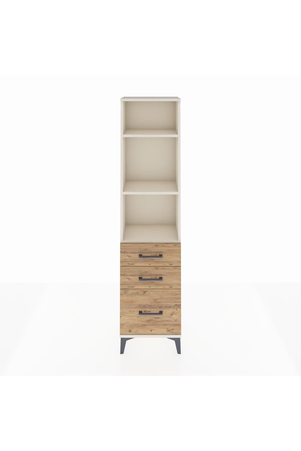 Arges Dolap 3 Raflı 3 Çekmeceli 44x30x182 - S22M042V3A