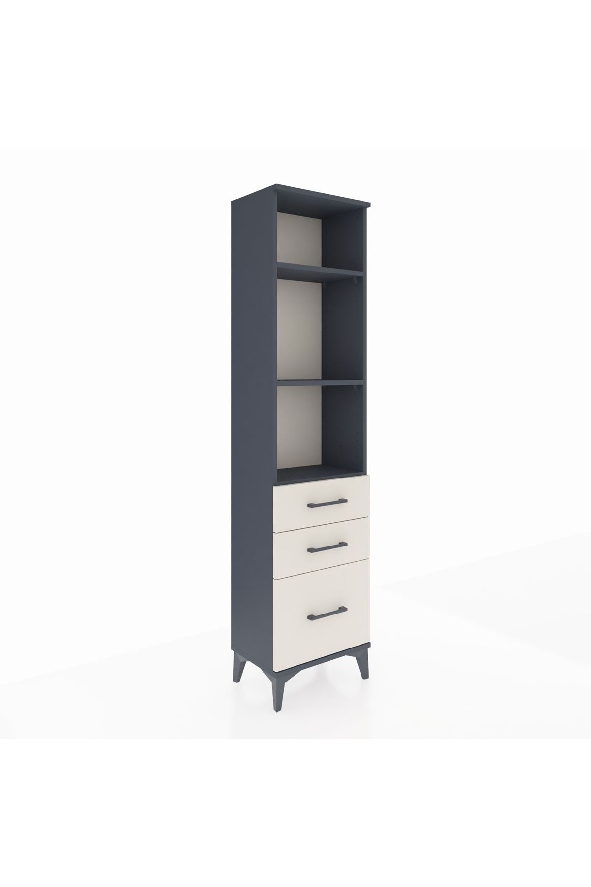 Arges Dolap 3 Raflı 3 Çekmeceli 44x30x182 - S22M042V4A