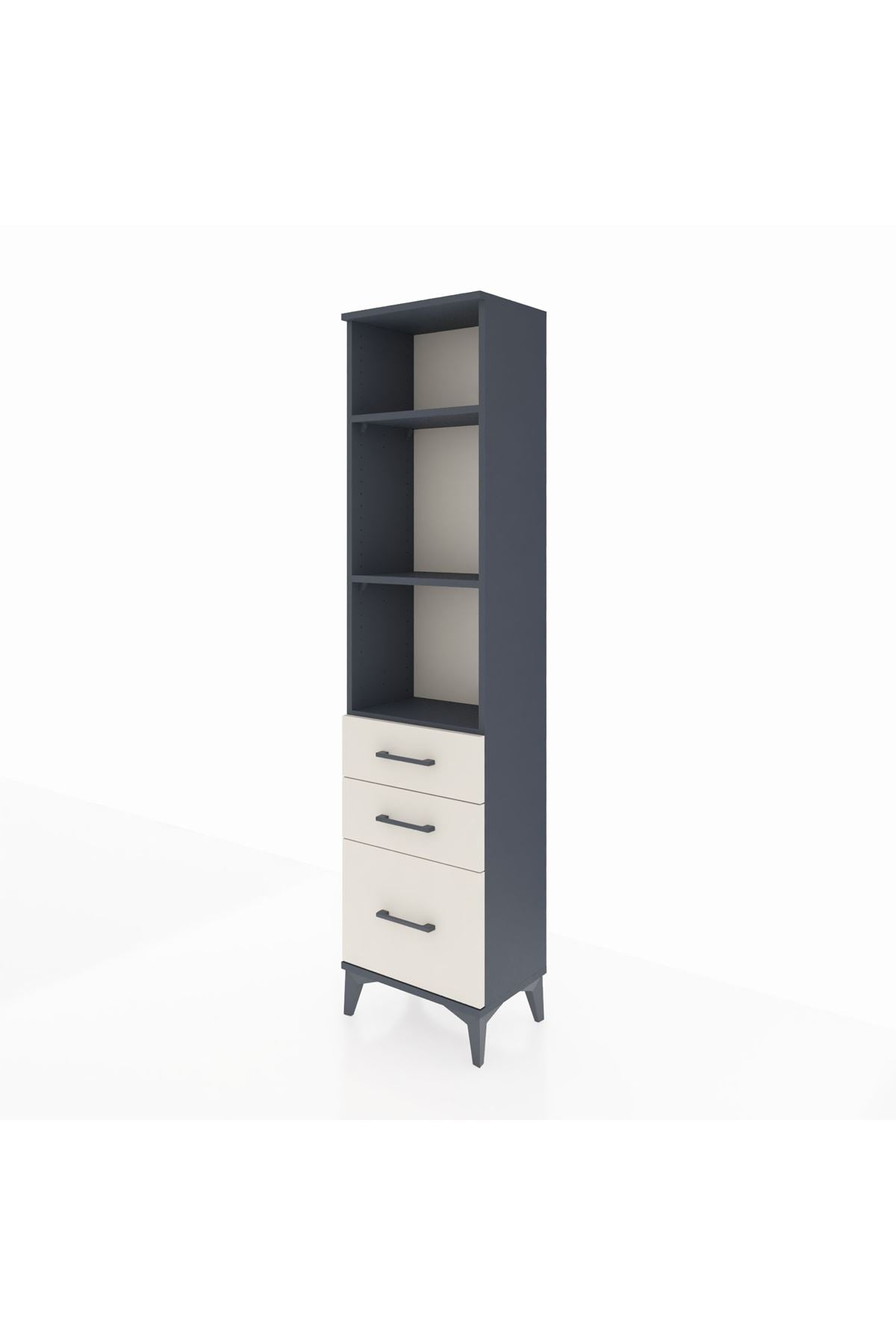 Arges Dolap 3 Raflı 3 Çekmeceli 44x30x182 - S22M042V4A