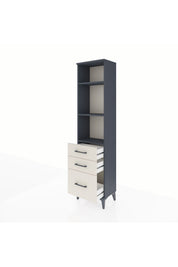 Arges Dolap 3 Raflı 3 Çekmeceli 44x30x182 - S22M042V4A