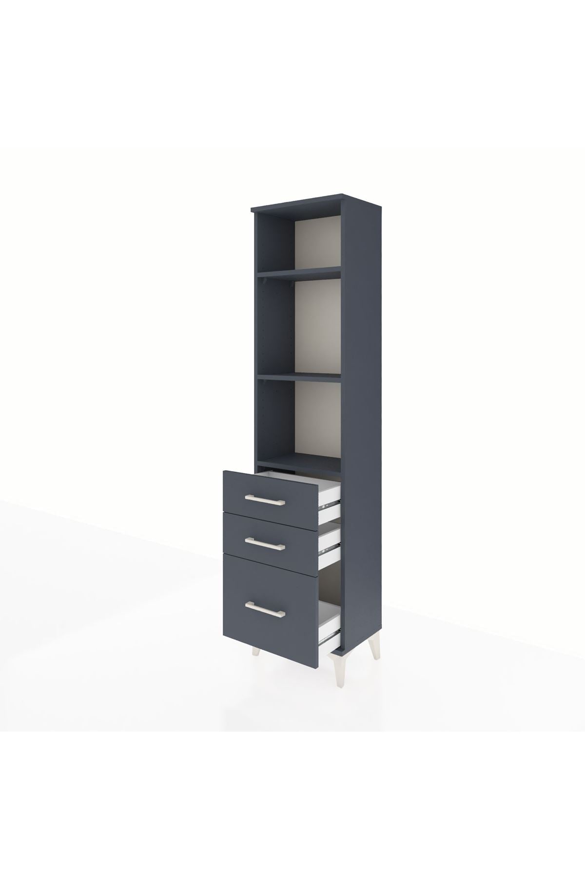 Arges Dolap 3 Raflı 3 Çekmeceli 44x30x182 - S22M042V5A
