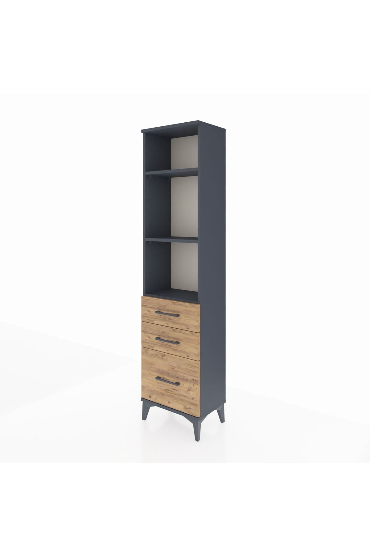 Arges Dolap 3 Raflı 3 Çekmeceli 44x30x182 - S22M042V6A