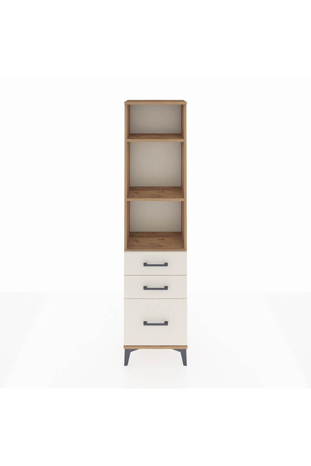 Arges Dolap 3 Raflı 3 Çekmeceli 44x30x182 - S22M042V7A