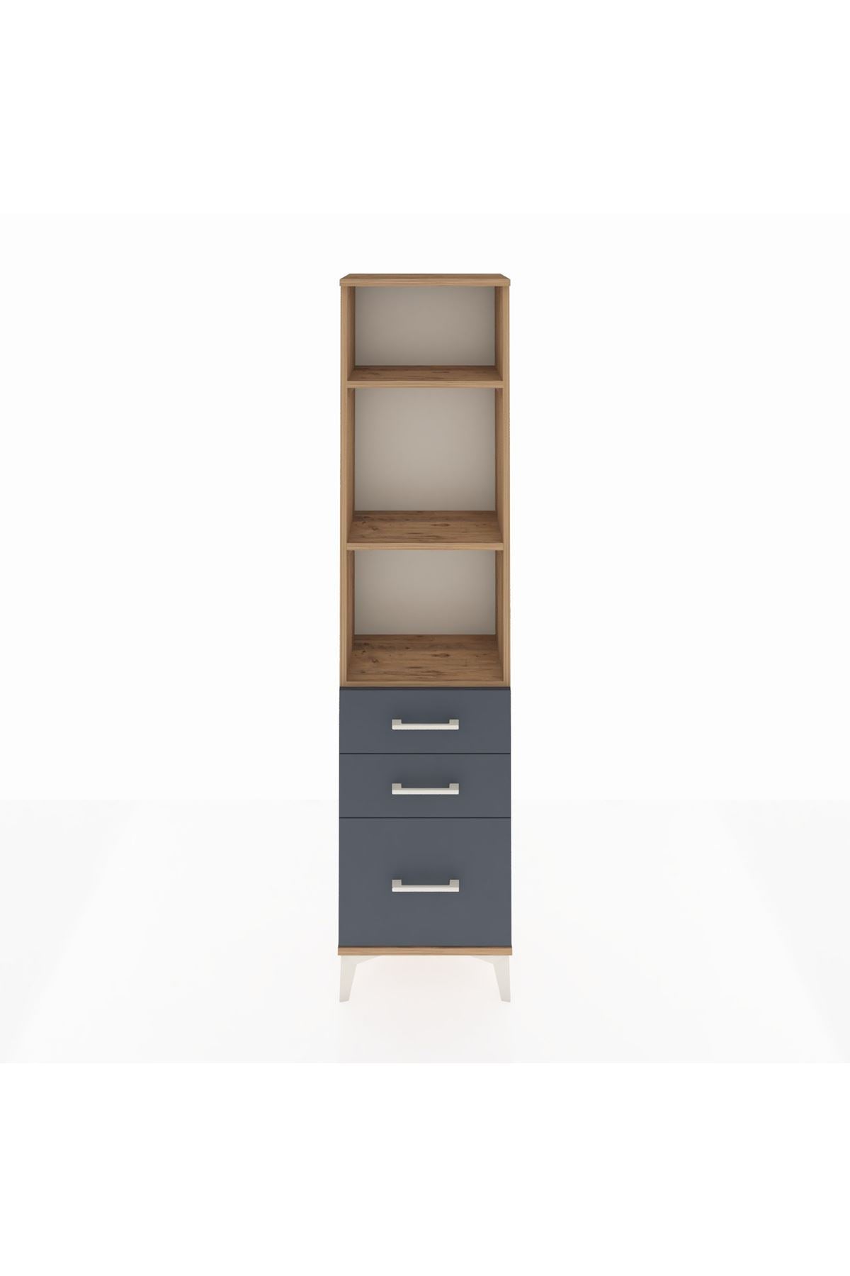 Arges Dolap 3 Raflı 3 Çekmeceli 44x30x182 - S22M042V8A
