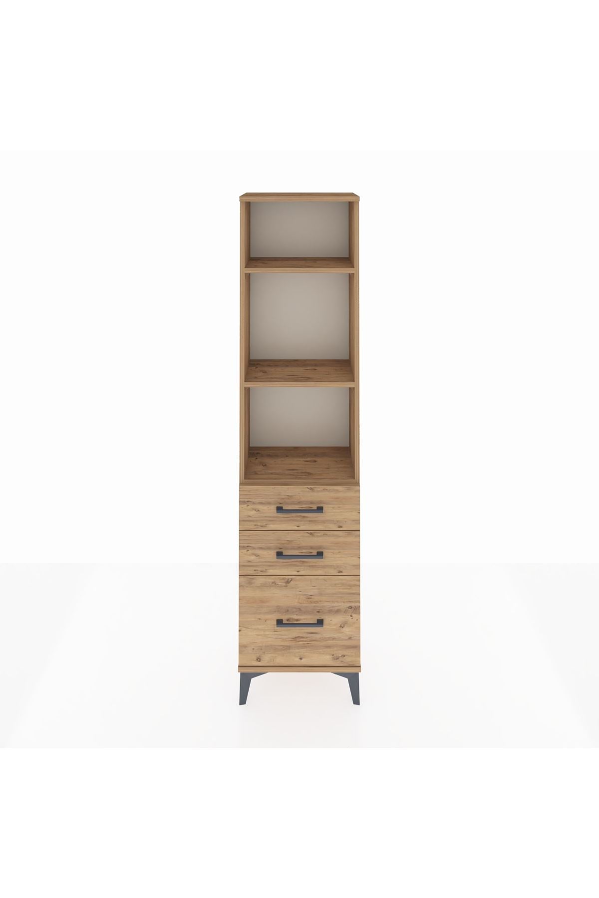 Arges Dolap 3 Raflı 3 Çekmeceli 44x30x182 - S22M042V9A