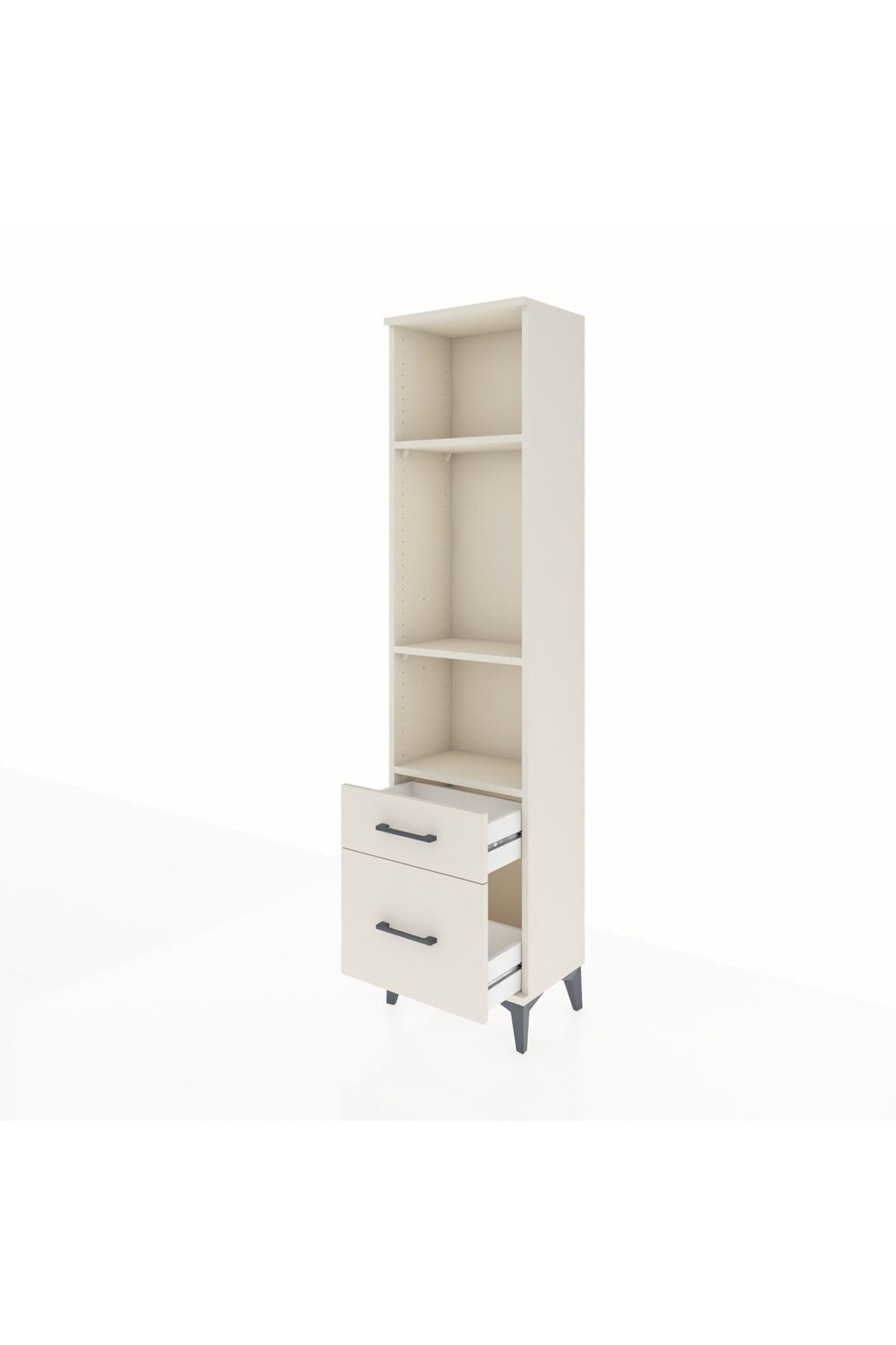 Arges Dolap 3 Raflı 2 Çekmeceli 44x30x182 - S22M043V1A