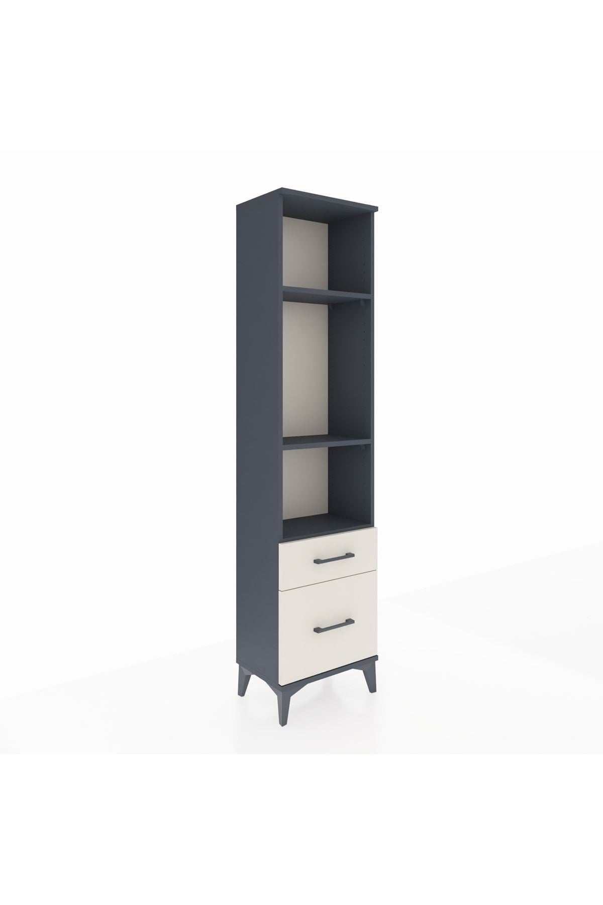 Arges Dolap 3 Raflı 2 Çekmeceli 44x30x182 - S22M043V4A