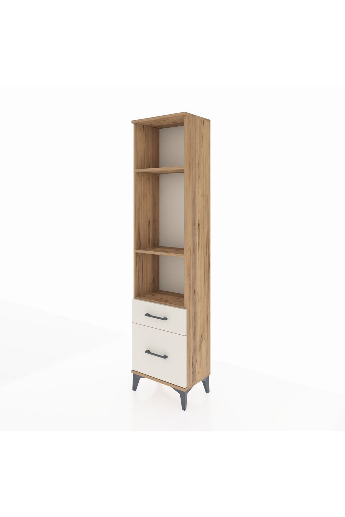 Arges Dolap 3 Raflı 2 Çekmeceli 44x30x182 - S22M043V7A