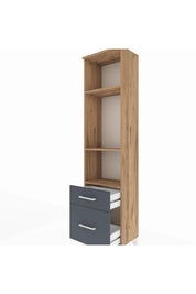 Arges Dolap 3 Raflı 2 Çekmeceli 44x30x182 - S22M043V8A