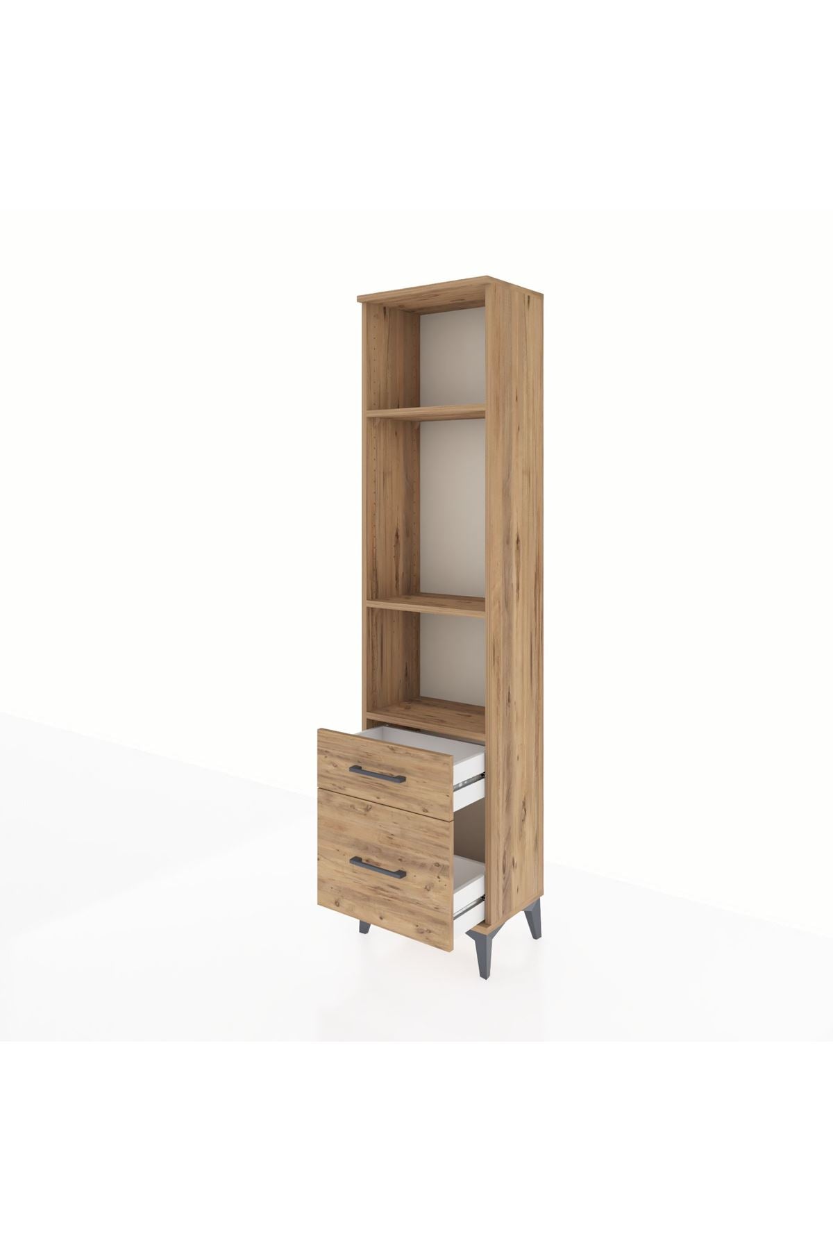 Arges Dolap 3 Raflı 2 Çekmeceli 44x30x182 - S22M043V9A