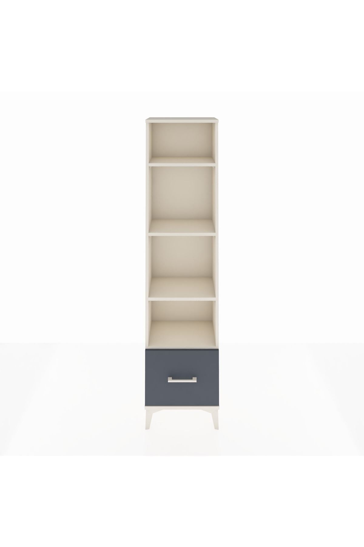 Arges Dolap 4 Raflı Tek Çekmeceli 44x30x182 - S22M044V2A